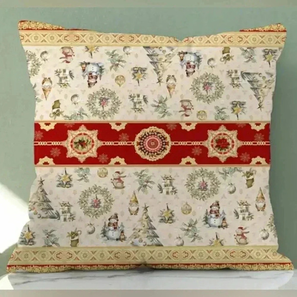 Christmas Holiday Toss Accent Pillow Covers Set Of 2 - Picture 5 of 7